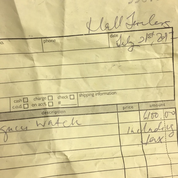 custom GUCCI 4.5 ctw ALL DOCUMENTS ON HAND - Picture 5 of 8